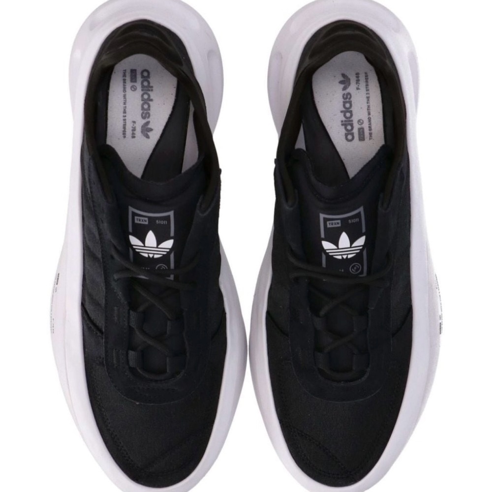 Adidas Men's Black and White Sneakers